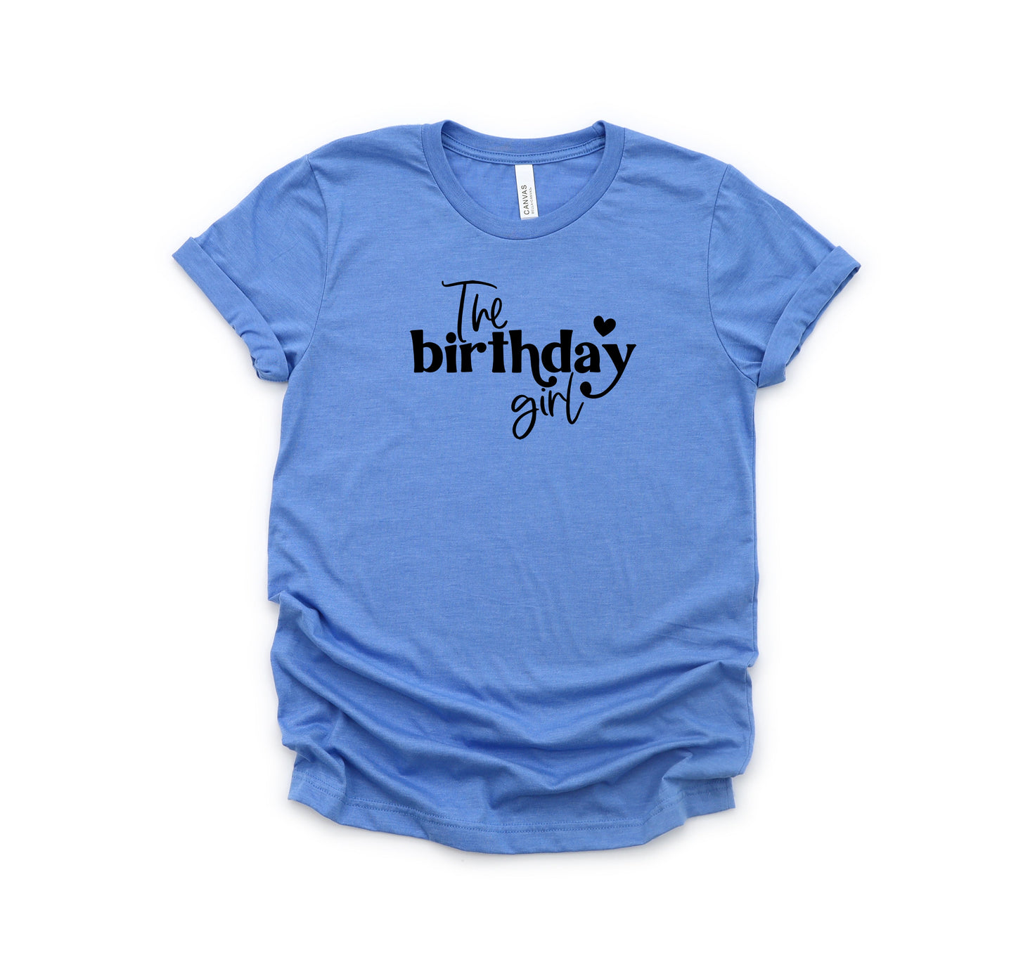 The Birthday Girl Heart | Toddler Short Sleeve Crew Neck