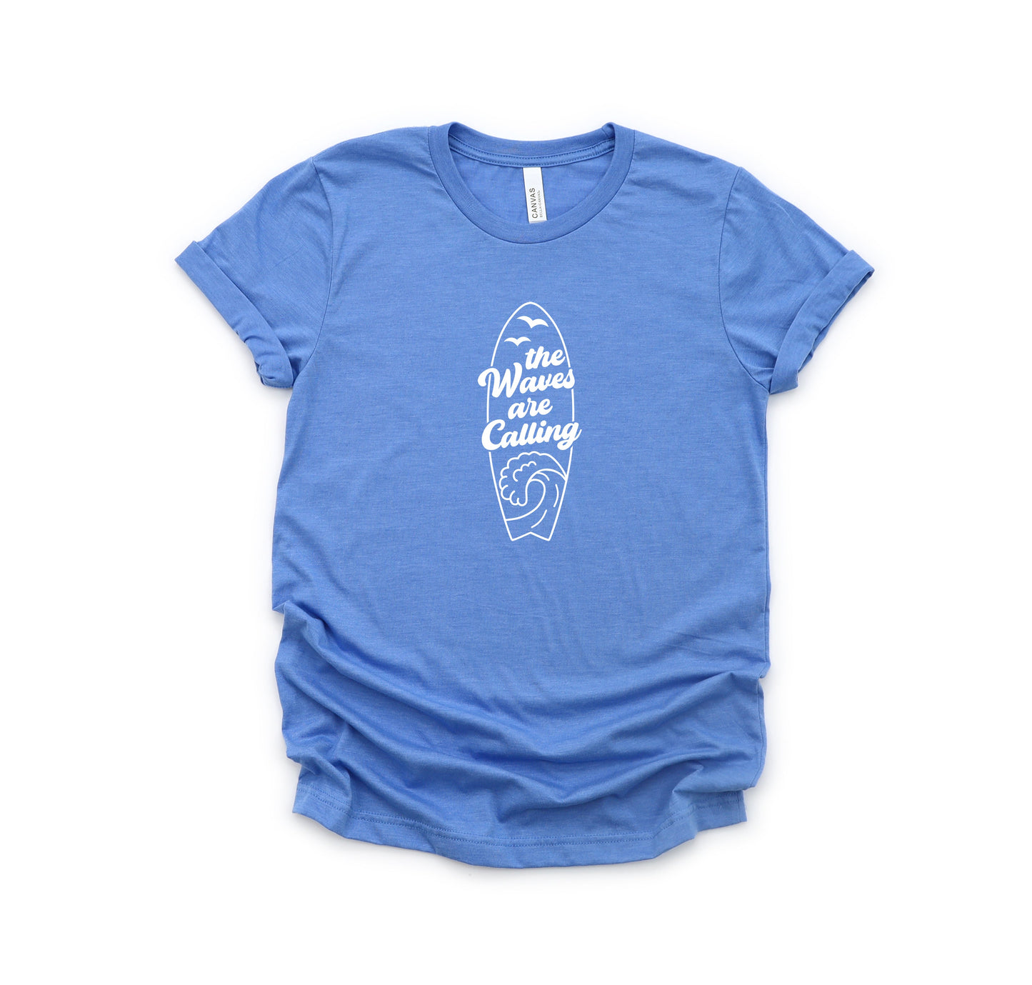 The Waves Are Calling Ocean Surf | Toddler Short Sleeve Crew Neck
