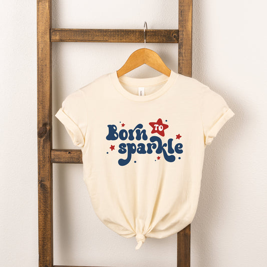 Born To Sparkle | Toddler Short Sleeve Crew Neck