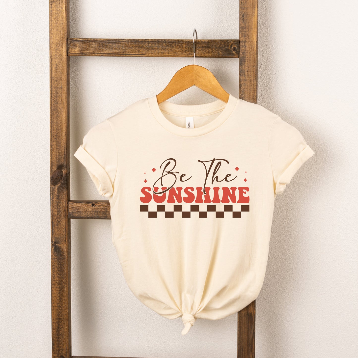 Be The Sunshine Checkered | Youth Short Sleeve Crew Neck