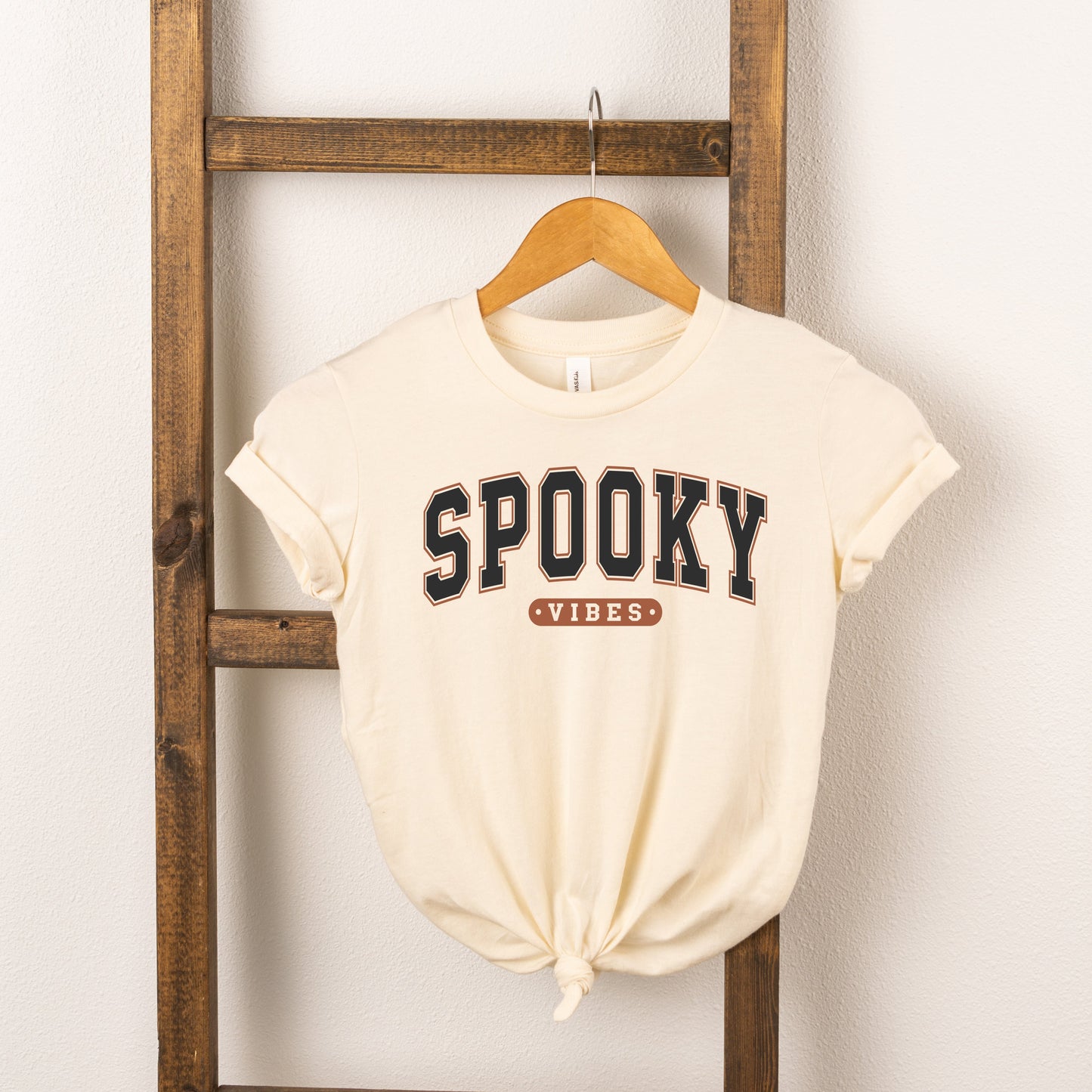 Varsity Spooky Vibes | Toddler Short Sleeve Crew Neck