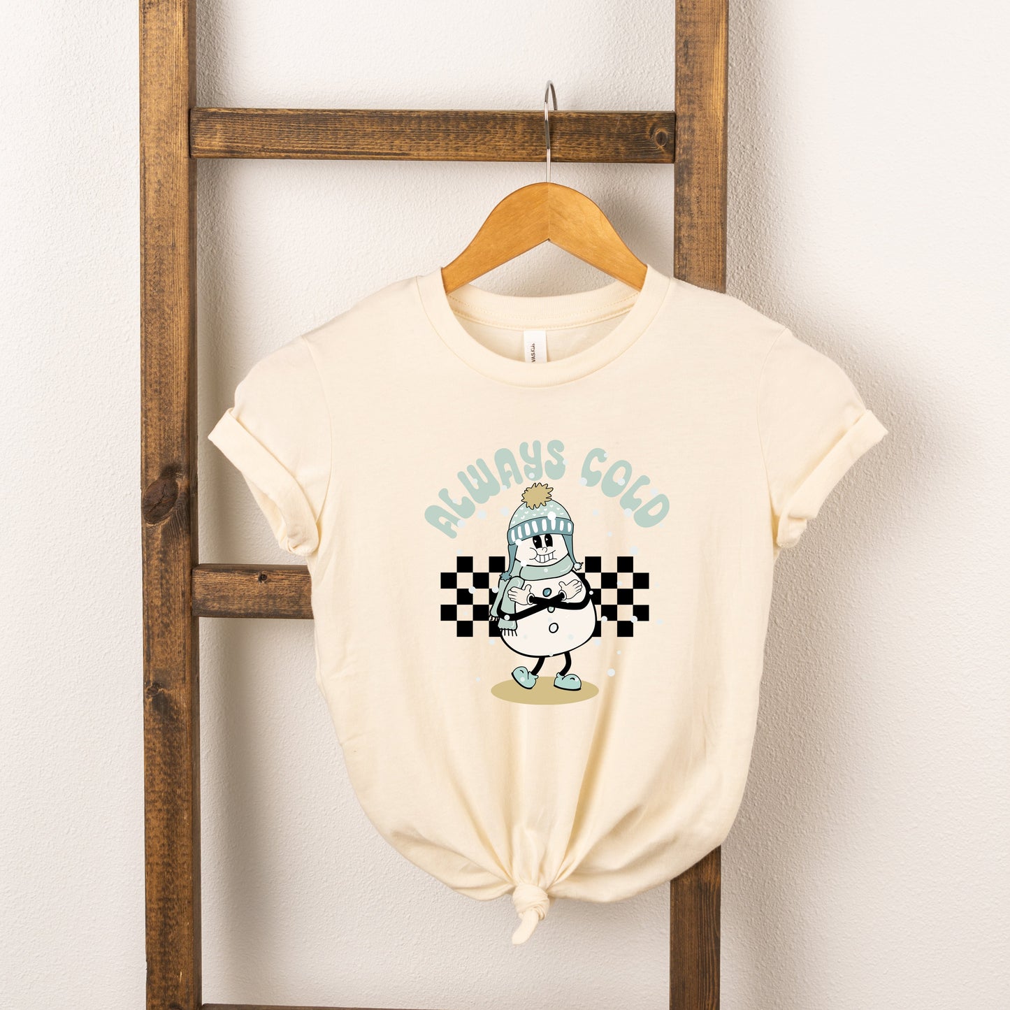 Always Cold Snowman | Youth Short Sleeve Crew Neck