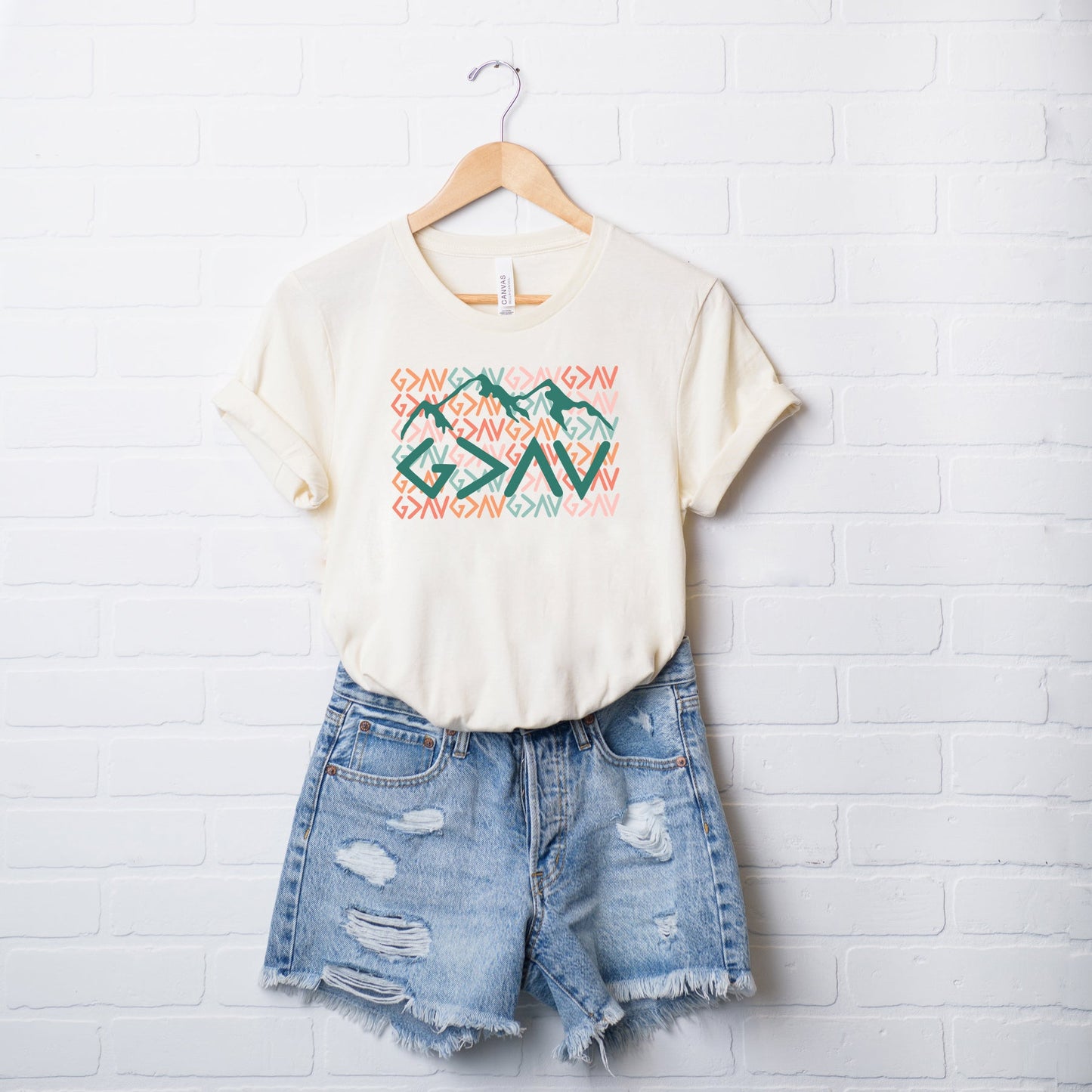 God Is Greater Mountains | Short Sleeve Crew Neck