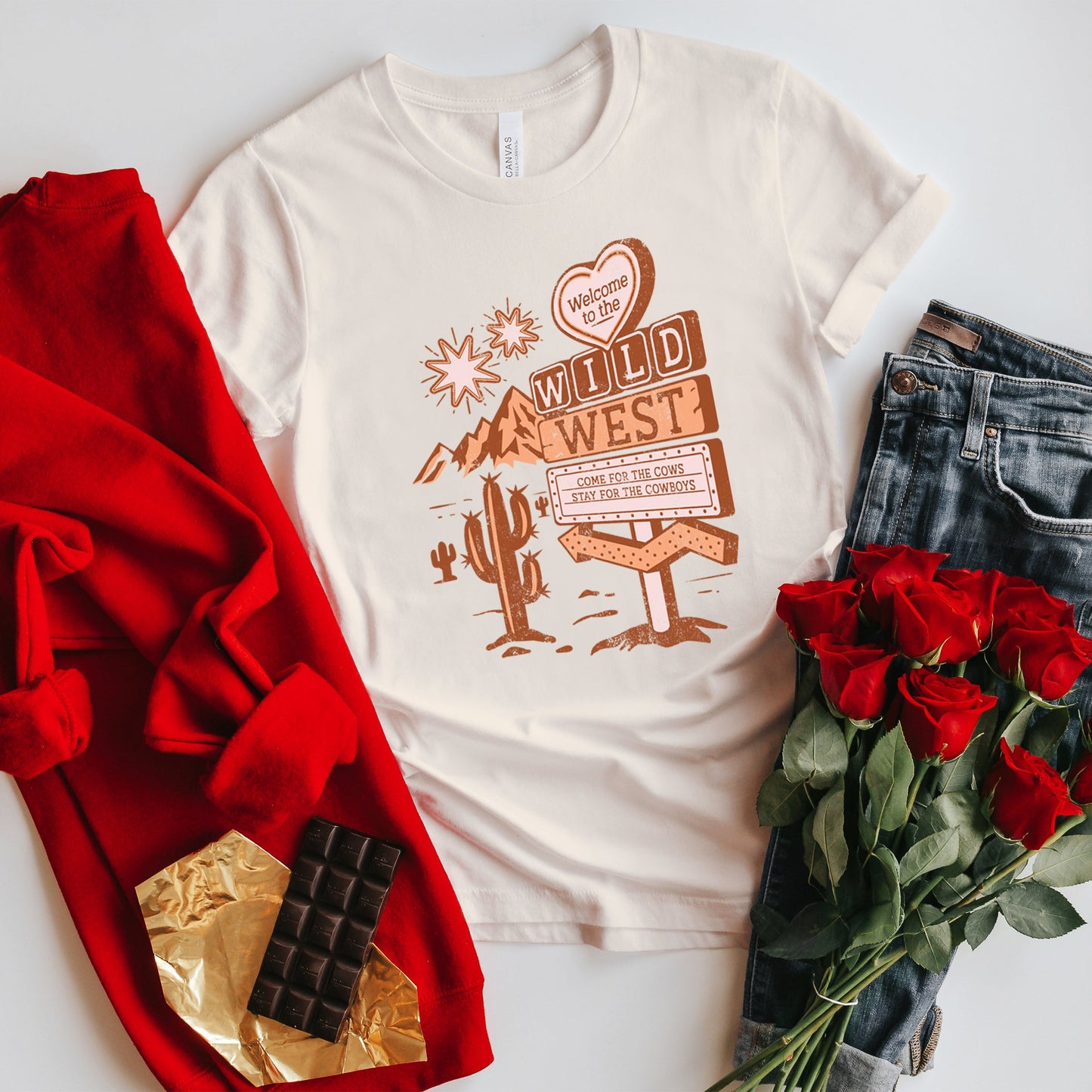 Wild West Distressed | Short Sleeve Crew Neck