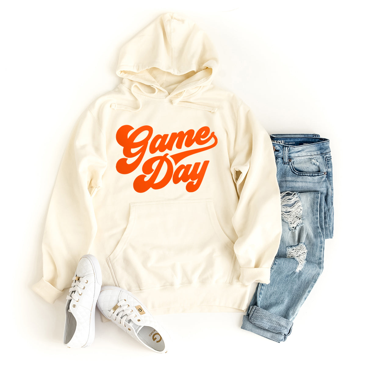 Game Day Retro Puff Print | Hoodie