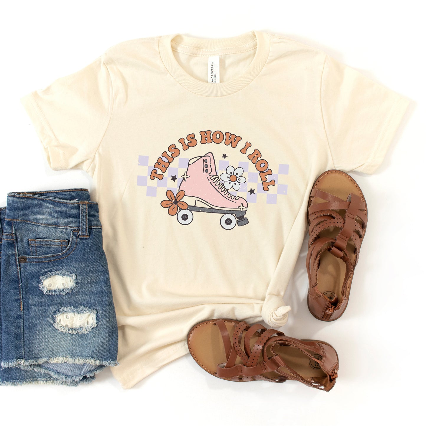 This Is How I Roll Rollerskate | Youth Short Sleeve Crew Neck