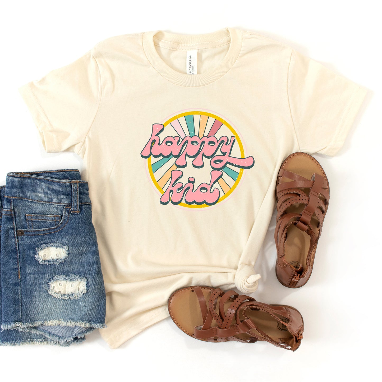 Happy Kid Rays | Youth Short Sleeve Crew Neck