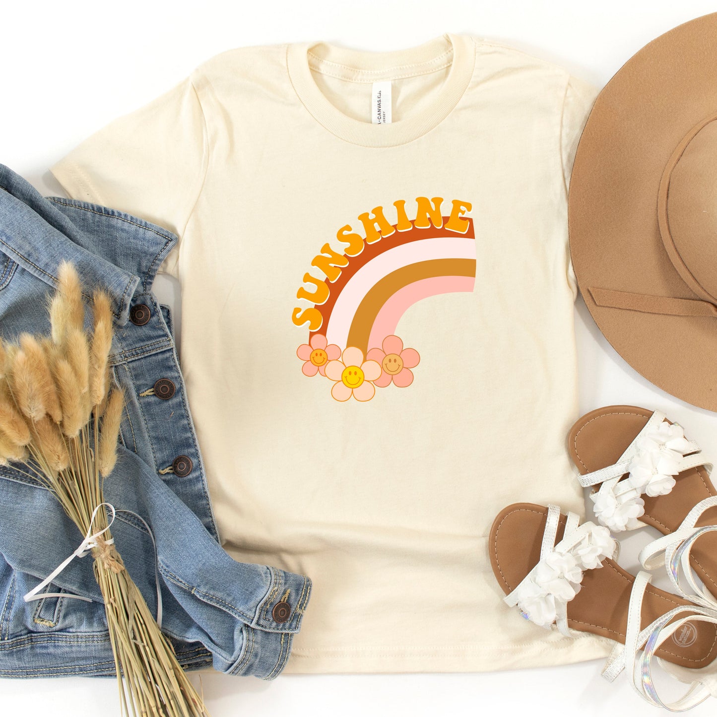 Sunshine Rainbow | Youth Short Sleeve Crew Neck