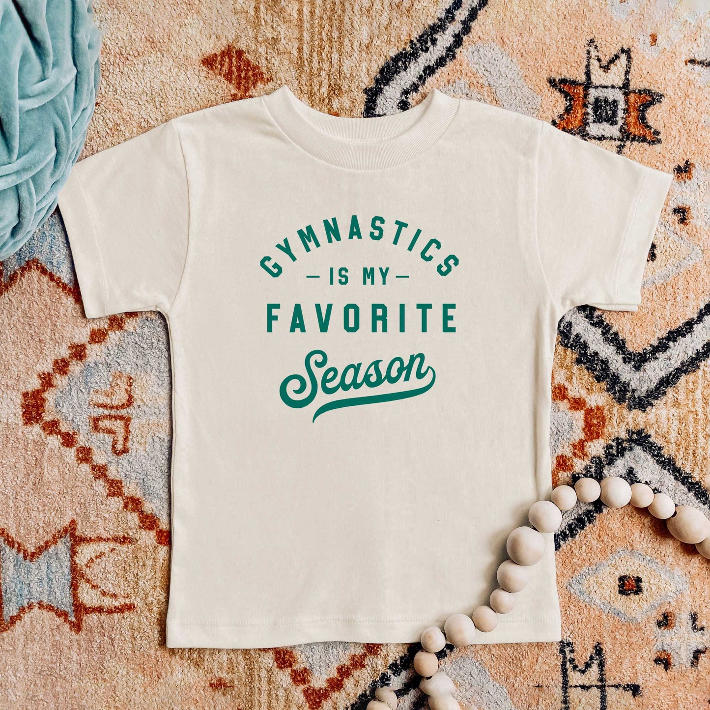 Gymnastics Is My Favorite Season | Toddler Short Sleeve Crew Neck