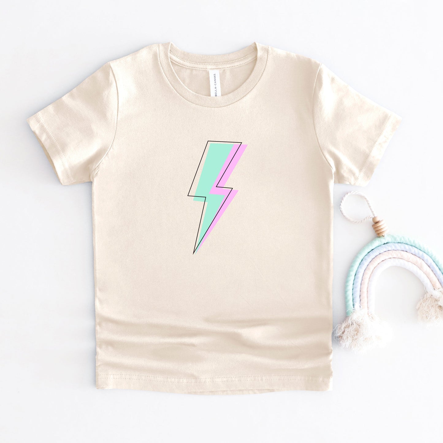 Layered Lightning Bolt | Youth Short Sleeve Crew Neck