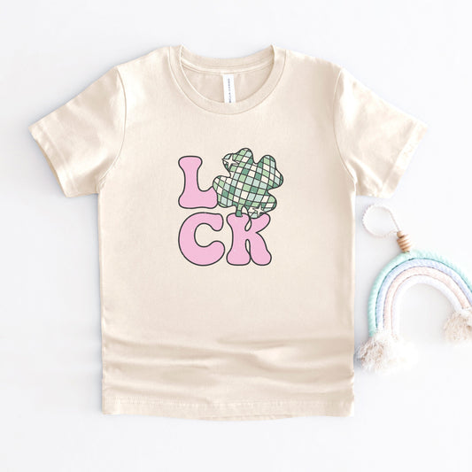 Luck With Shamrock | Youth Short Sleeve Crew Neck