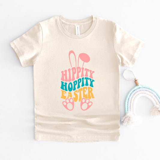 Hippity Hoppity Easter | Toddler Short Sleeve Crew Neck