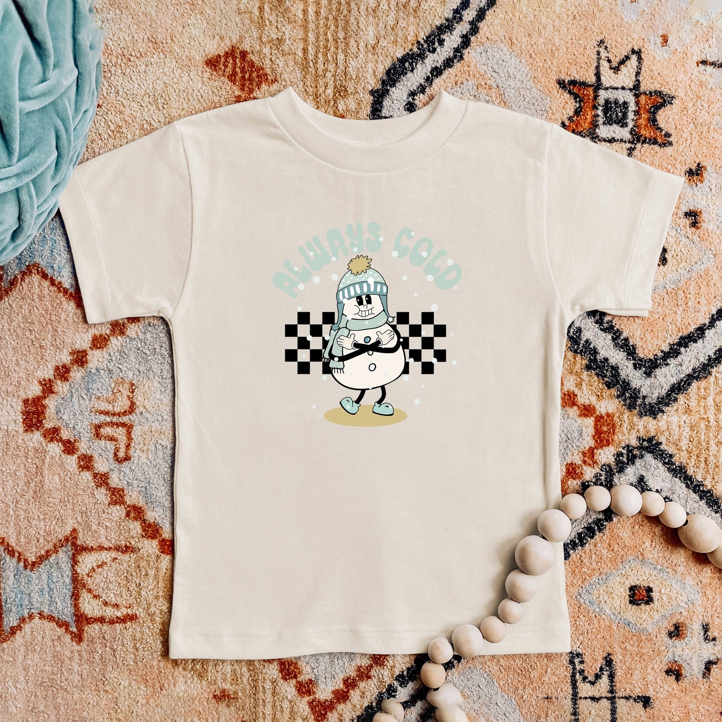 Always Cold Snowman | Toddler Short Sleeve Crew Neck