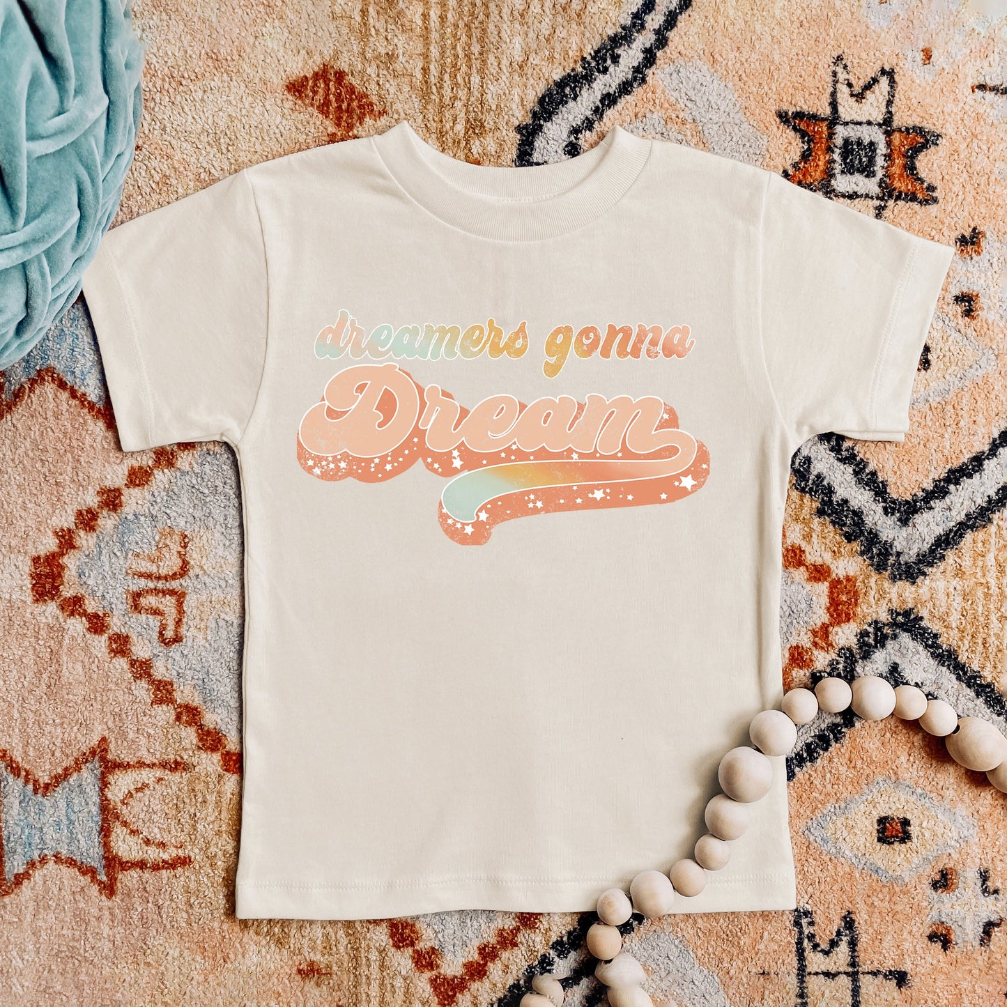 Retro Dreamers Gonna Dream | Toddler Short Sleeve Crew Neck