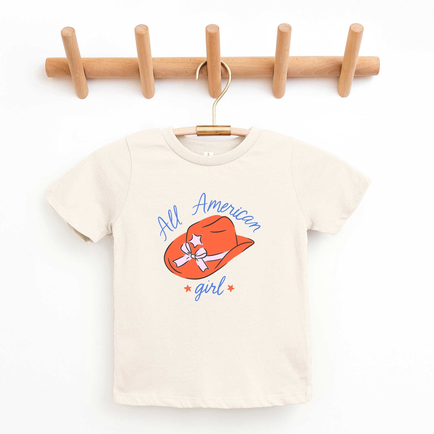 All American Girl Hat | Youth Graphic Short Sleeve Tee