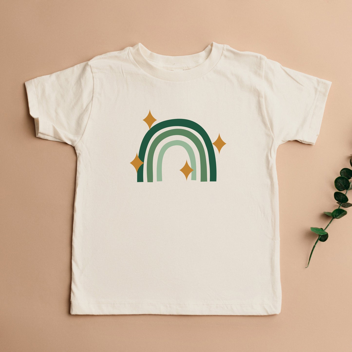 Lucky Rainbow Stars | Toddler Short Sleeve Crew Neck