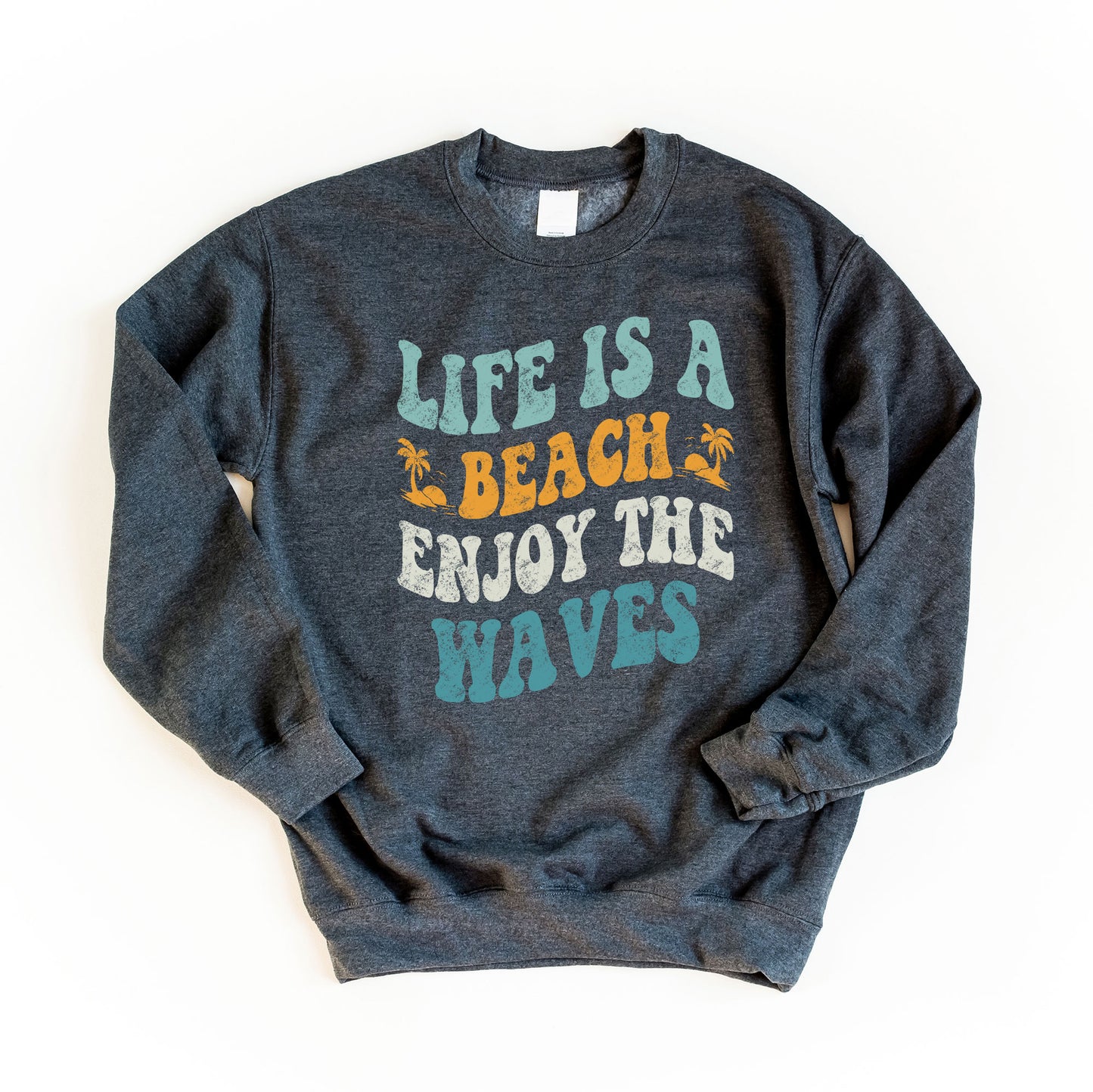Enjoy The Waves Distressed | Sweatshirt