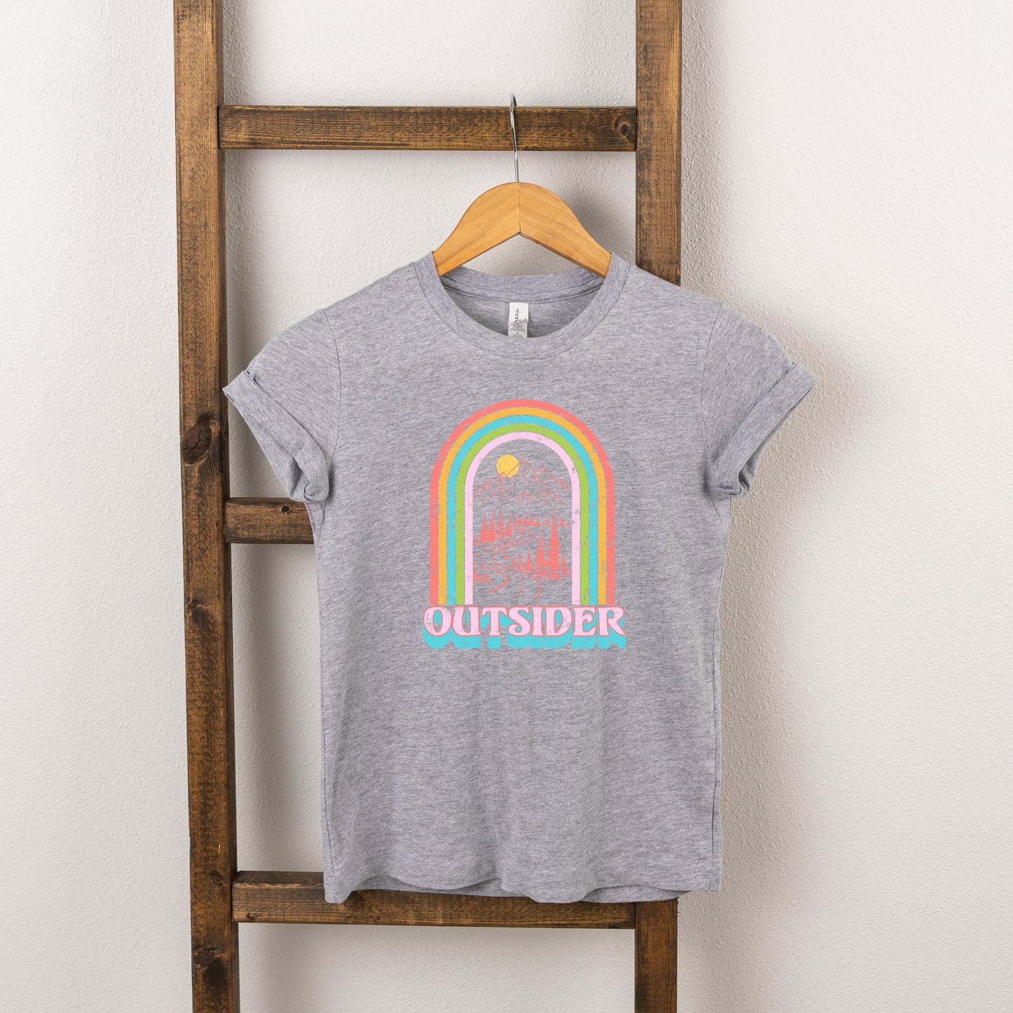 Outsider Rainbow | Toddler Short Sleeve Crew Neck