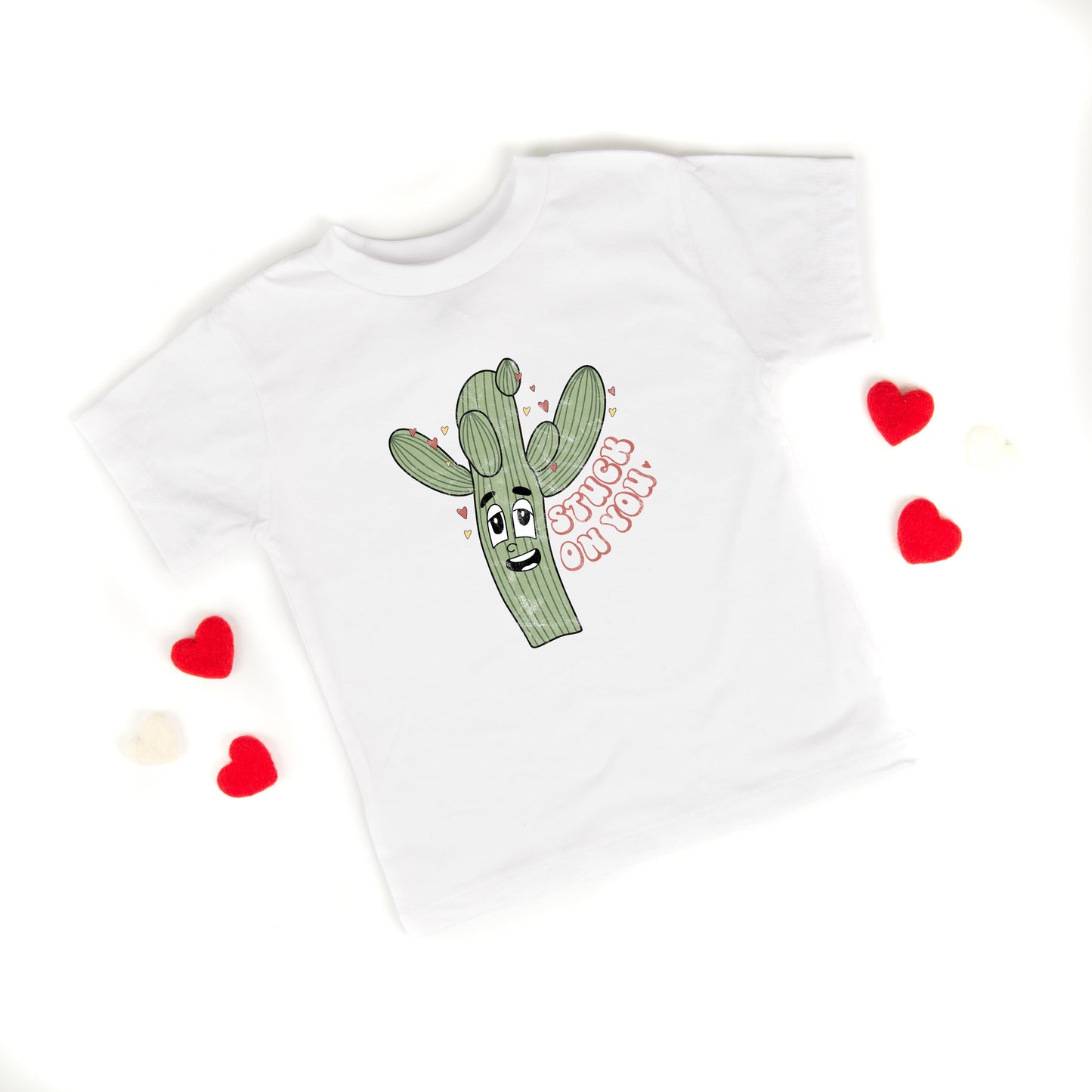 Stuck On You Cactus | Toddler Short Sleeve Crew Neck