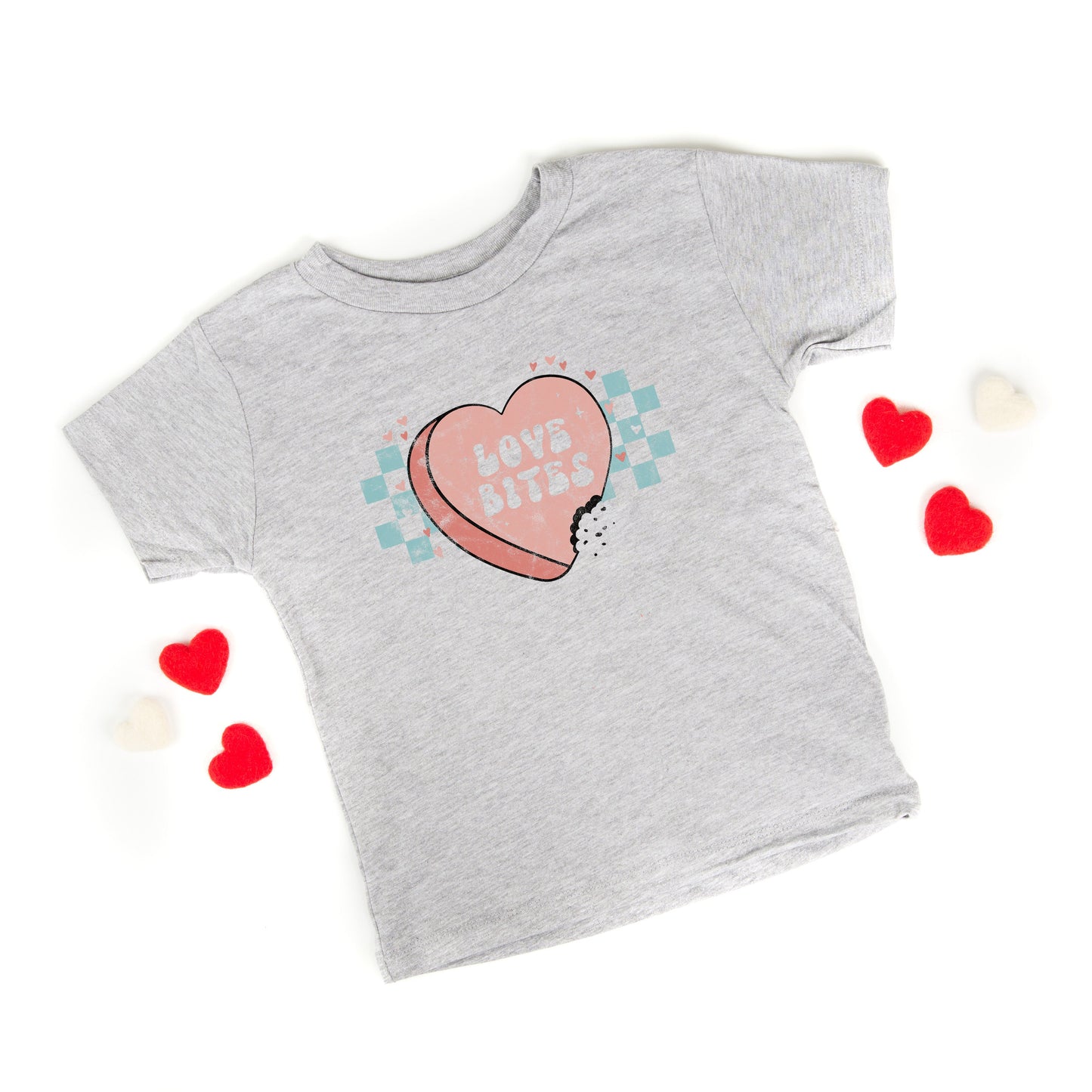Love Bites Candy Heart | Toddler Short Sleeve Crew Neck