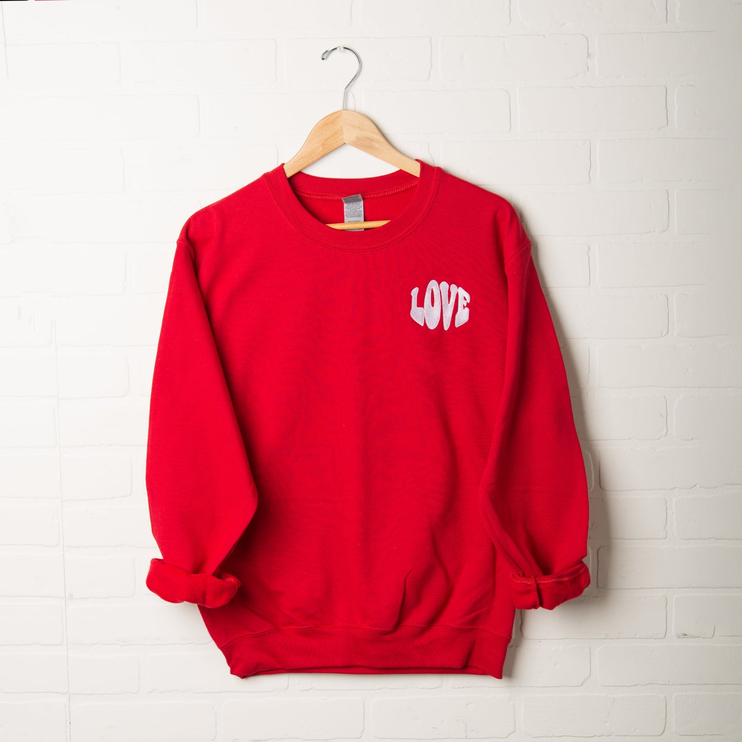 Emrboidered Love Bold | Sweatshirt