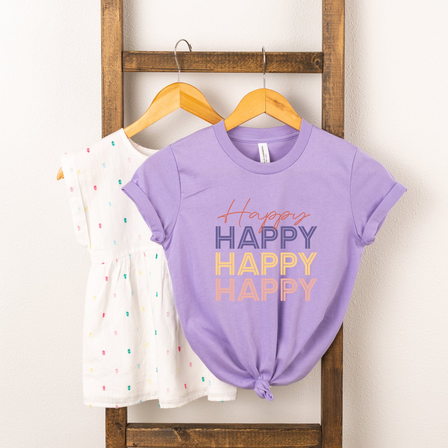 Happy Stacked | Youth Short Sleeve Crew Neck