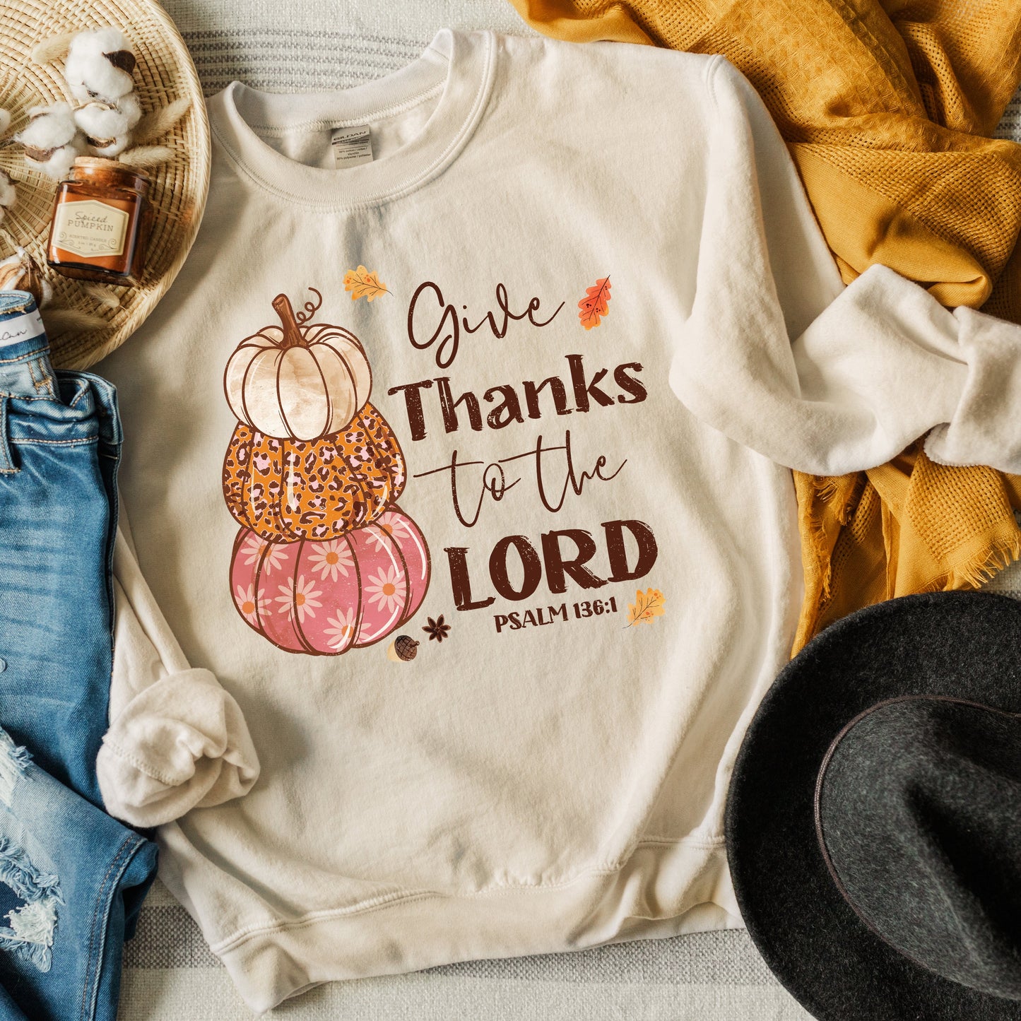 Give Thanks Pumpkins | Sweatshirt