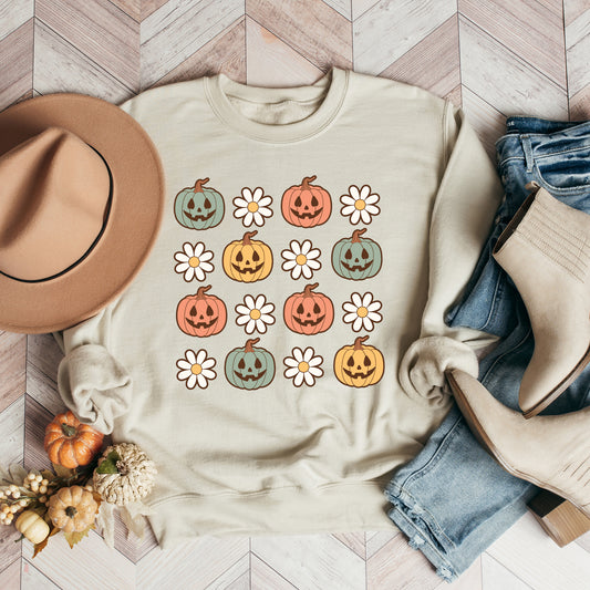 Pumpkin Daisies | Sweatshirt