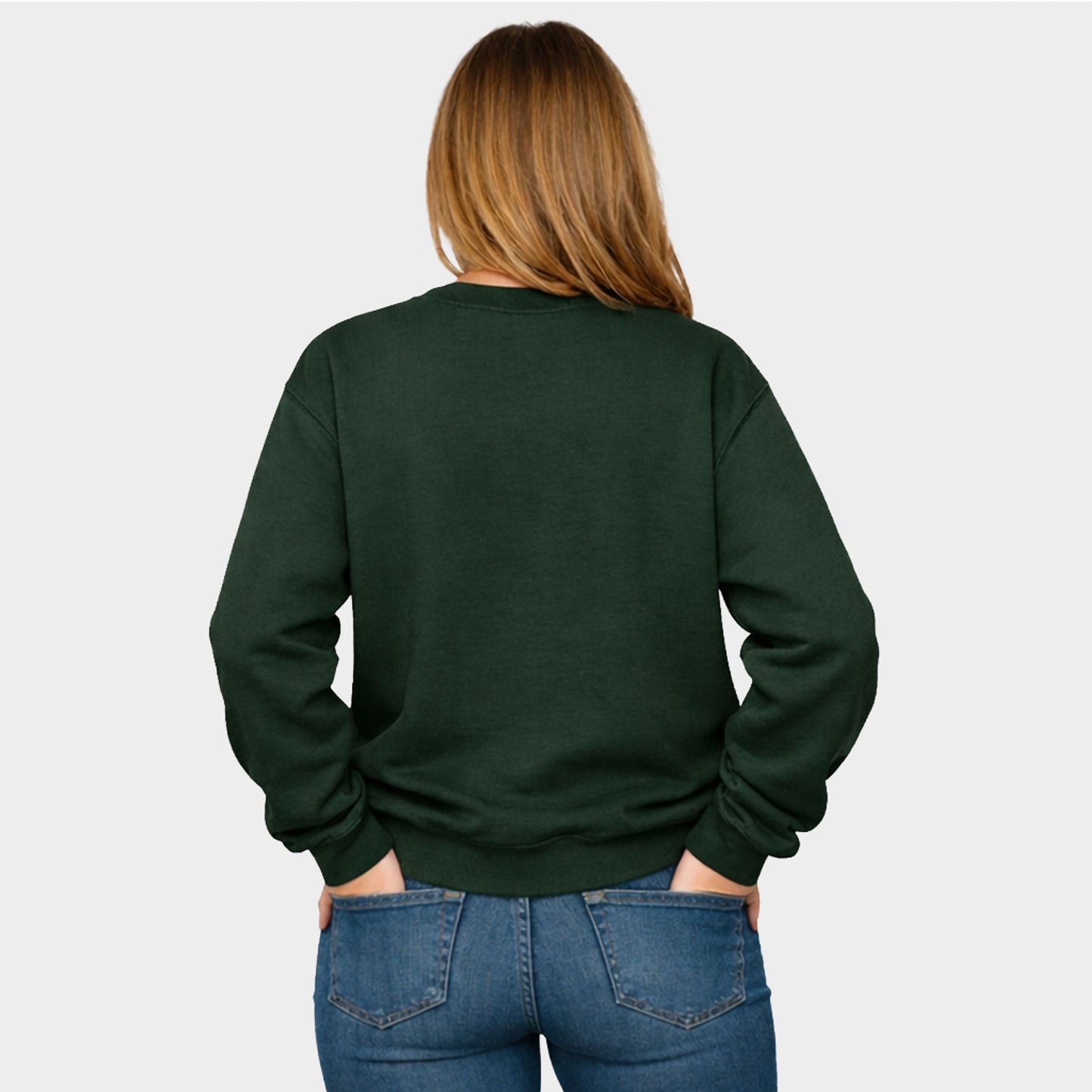 Embroidered Happy Fall Y'all Leaves - Women's Graphic Sweatshirt