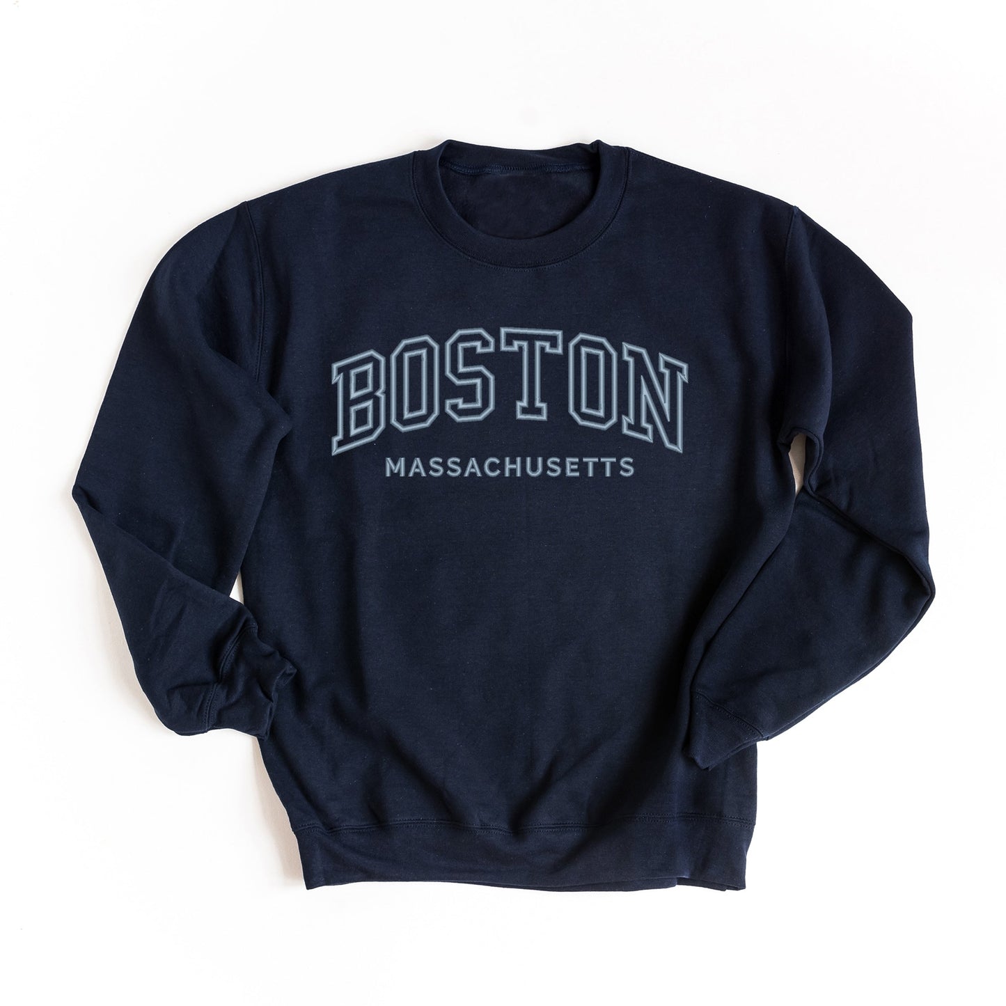 Embroidered Boston Massachusetts - Women's Graphic Sweatshirt