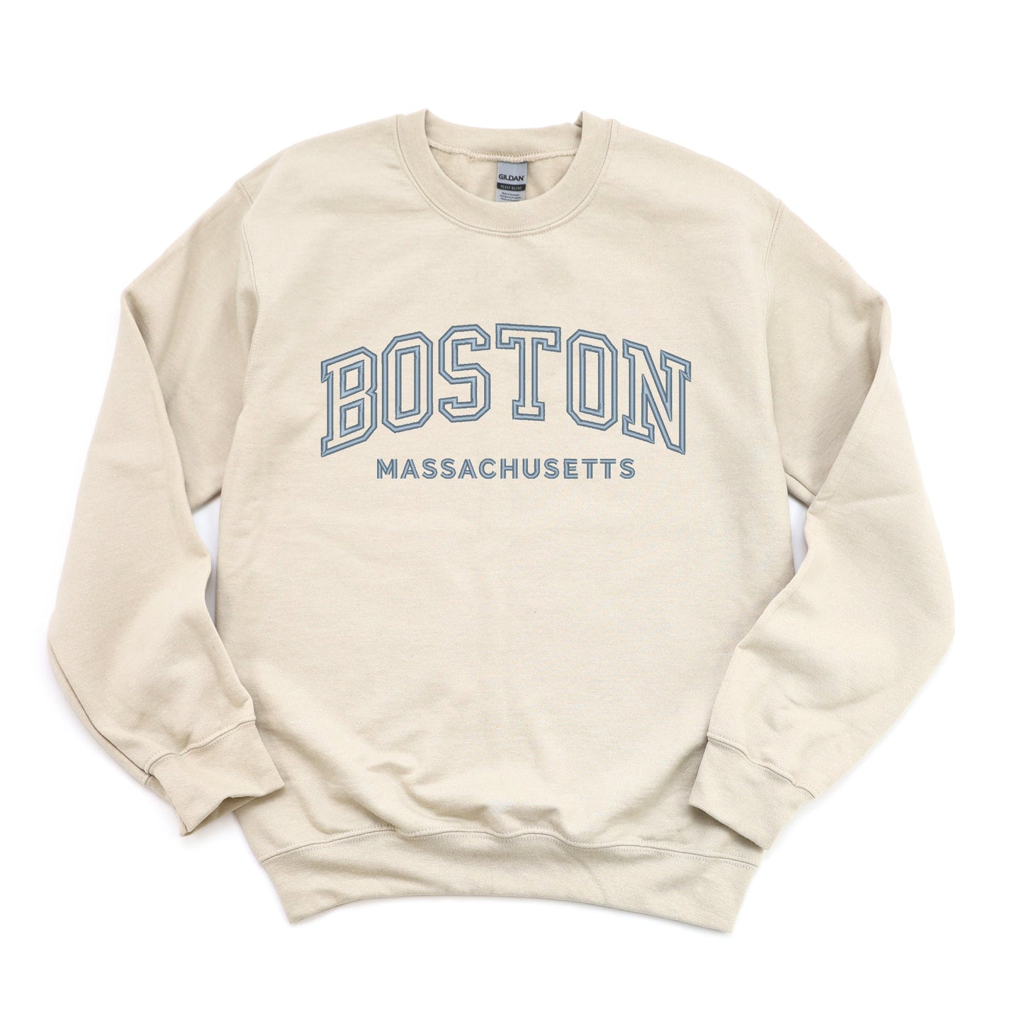 Embroidered Boston Massachusetts - Women's Graphic Sweatshirt
