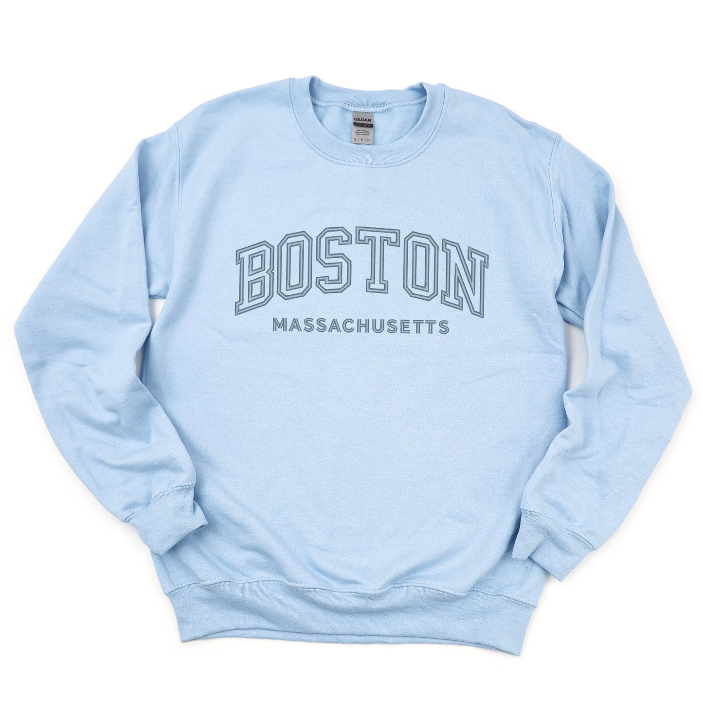 Embroidered Boston Massachusetts - Women's Graphic Sweatshirt