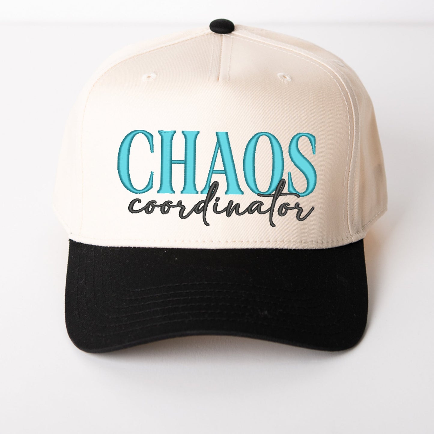 Embroidered Chaos Coordinator - Women's Canvas Trucker Hat
