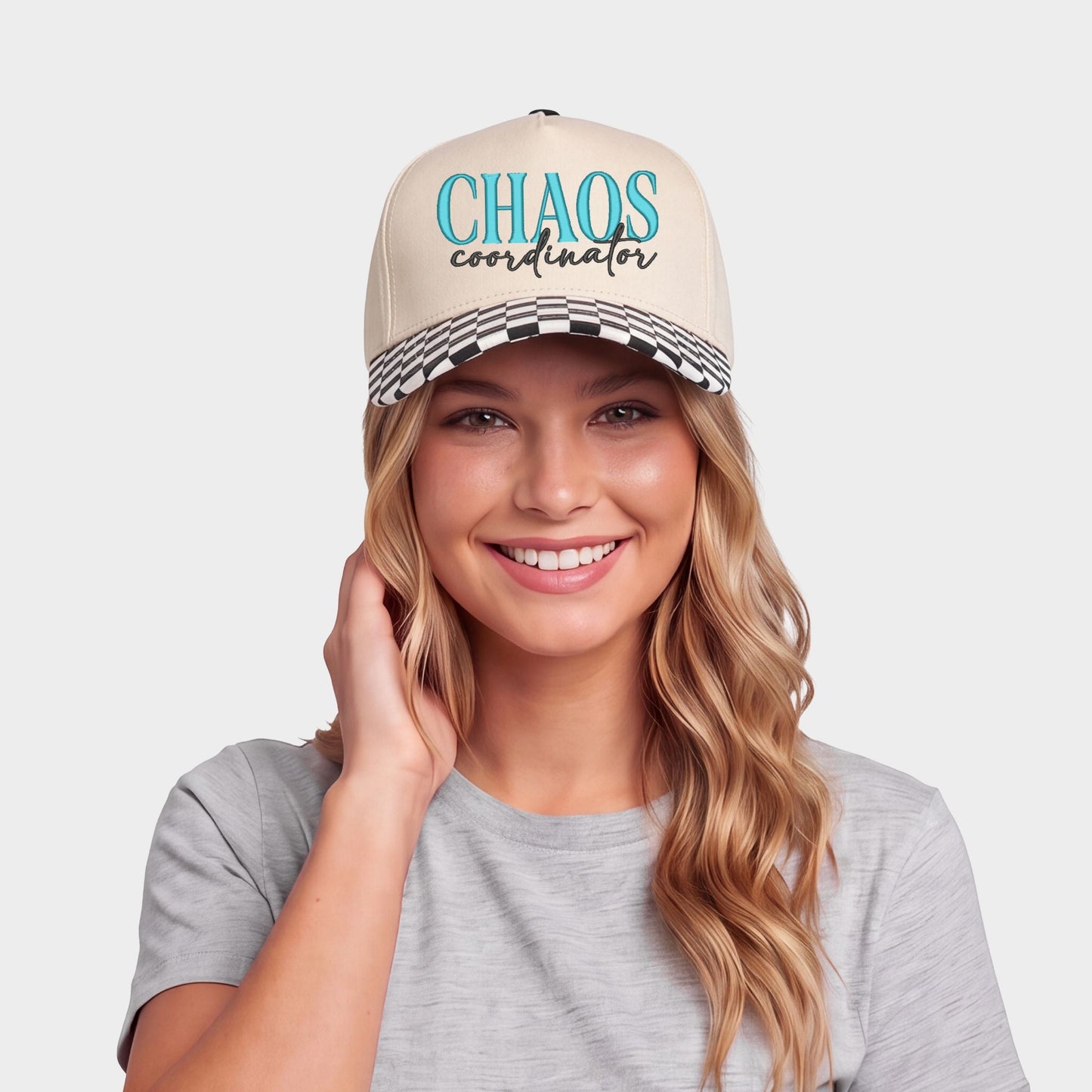 Embroidered Chaos Coordinator - Women's Canvas Trucker Hat