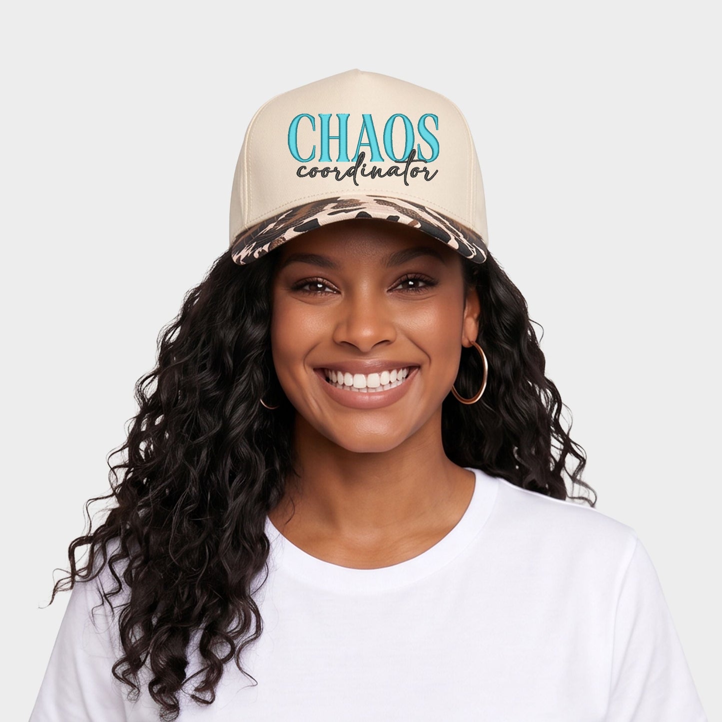 Embroidered Chaos Coordinator - Women's Canvas Trucker Hat