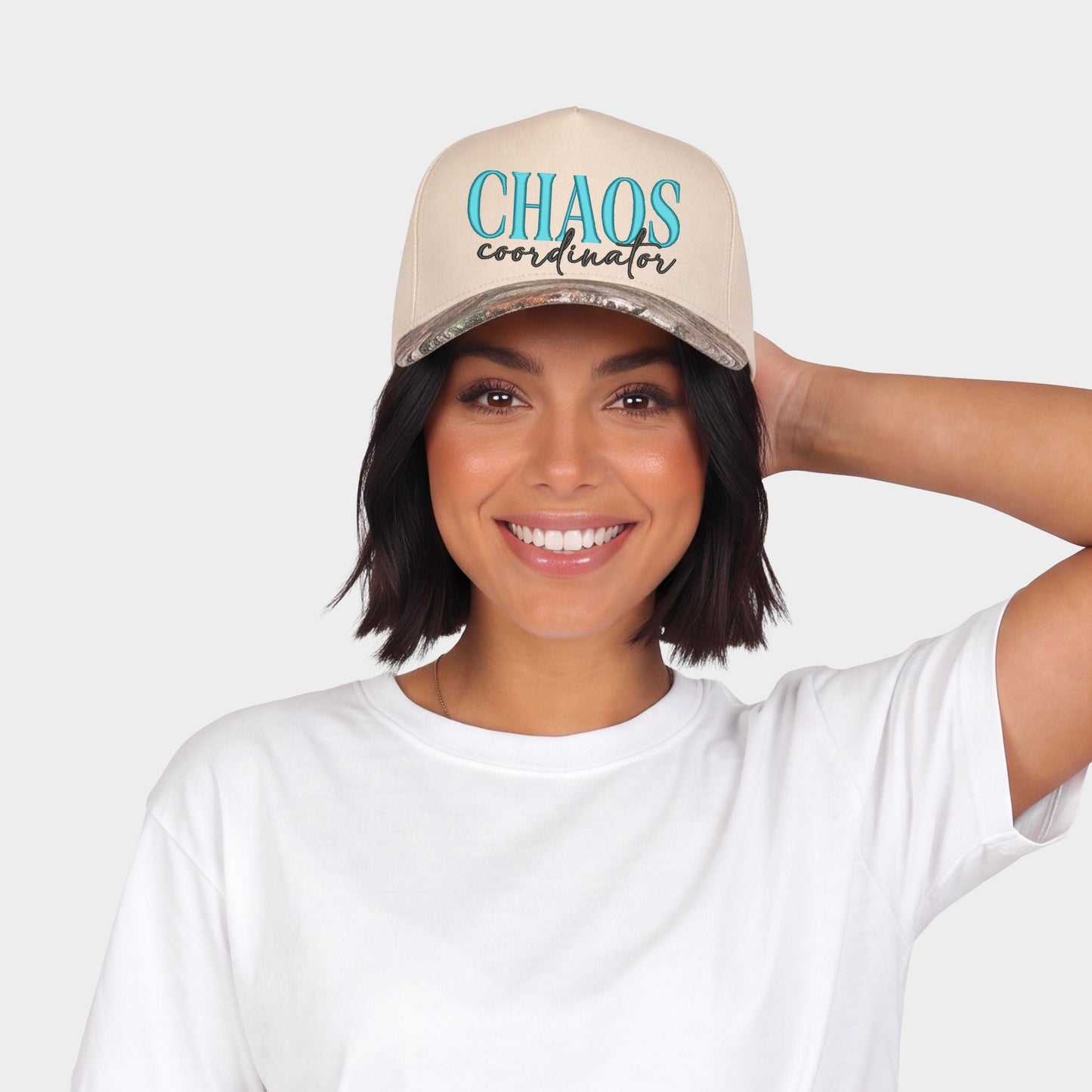 Embroidered Chaos Coordinator - Women's Canvas Trucker Hat