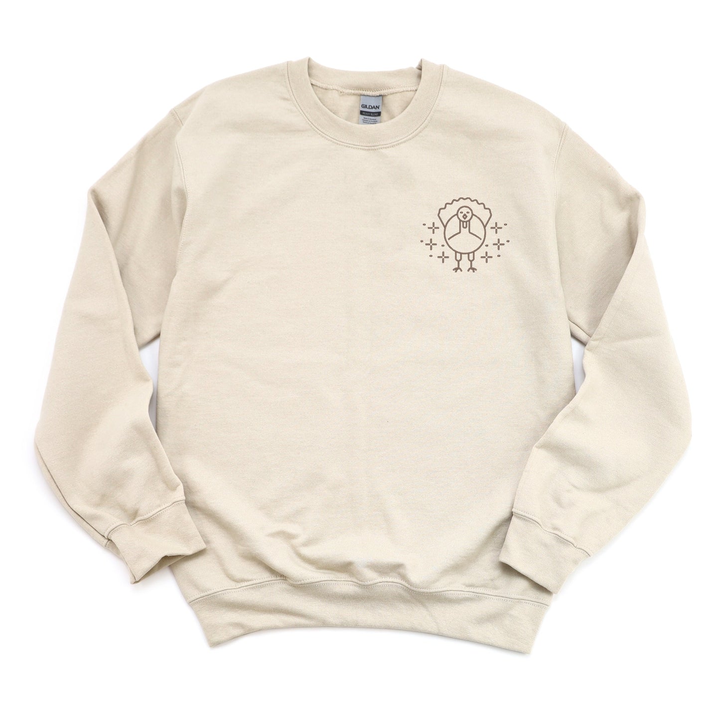 Embroidered Turkey Sparkles -  Women's Sweatshirt