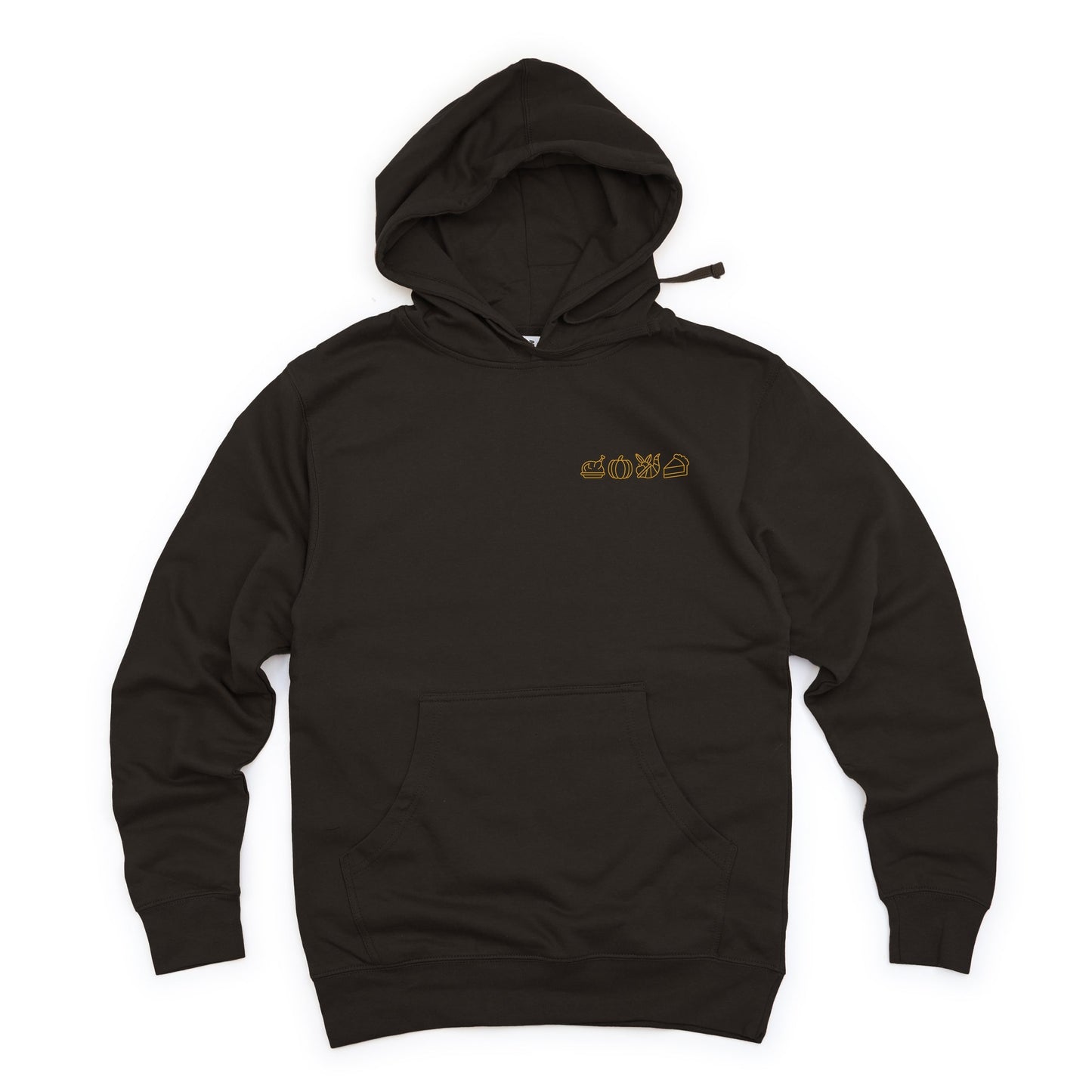 Embroidered Thanksgiving Icons - Womens Hoodie
