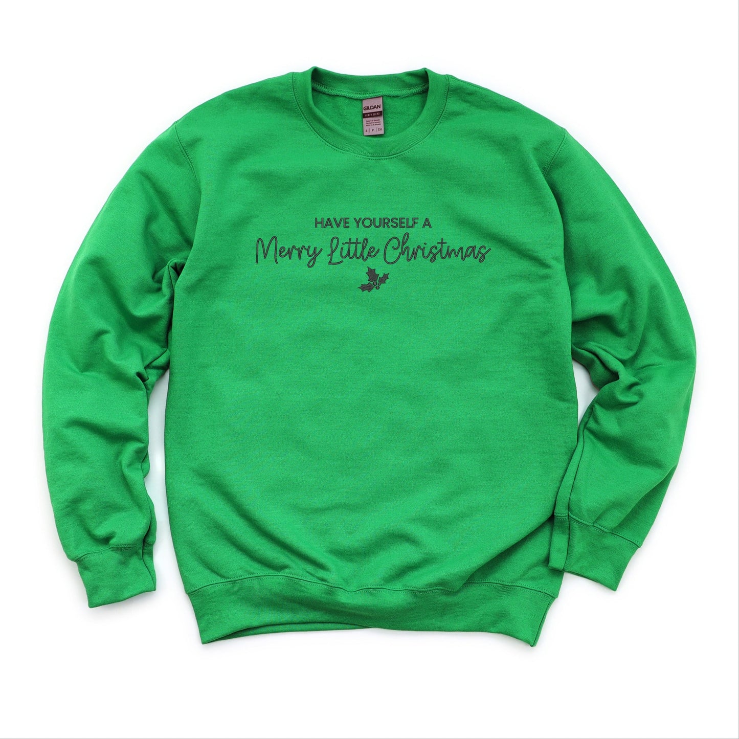 Embroidered Merry Little Christmas - Women's Graphic Sweatshirt