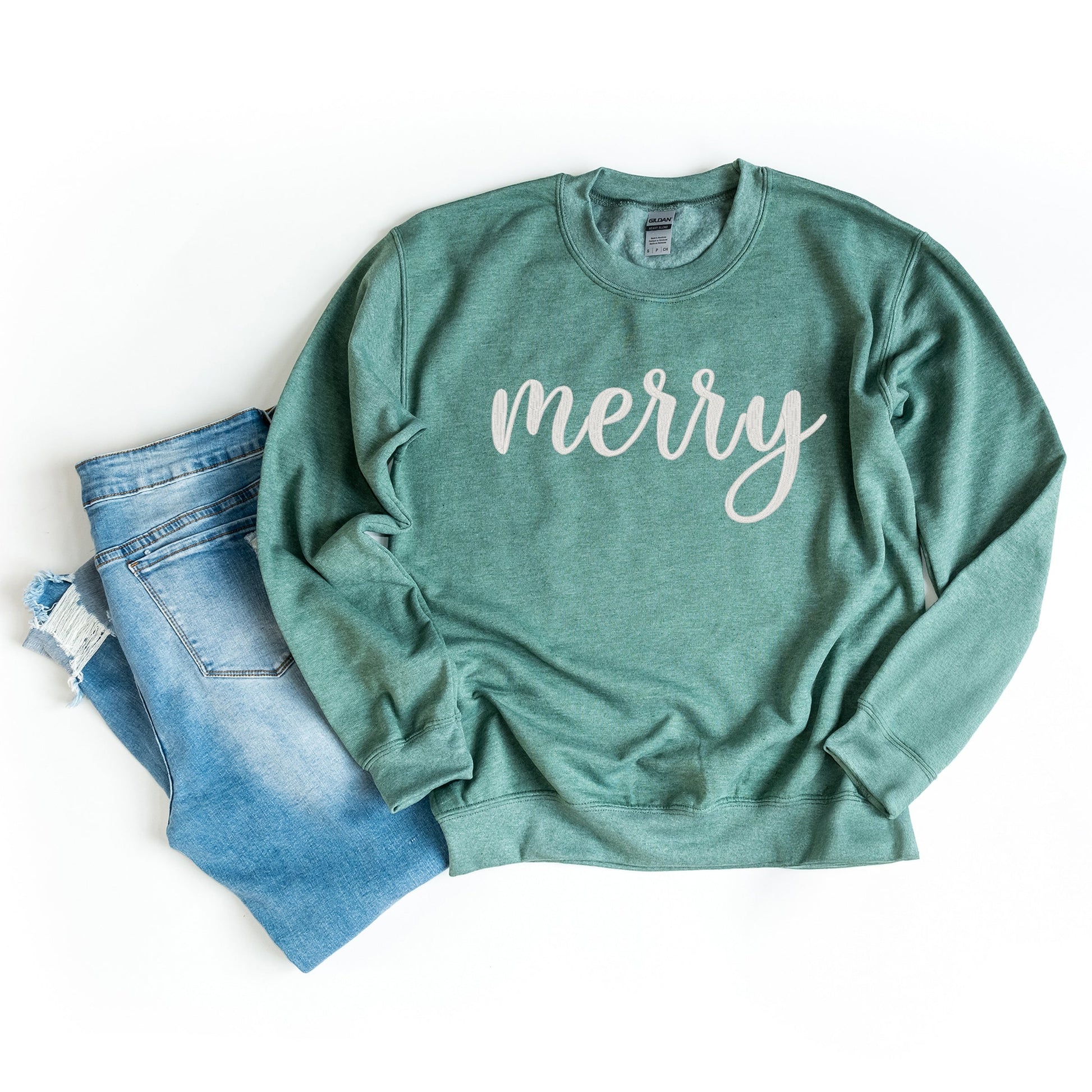 EMB841W_F-SWT Heather Green