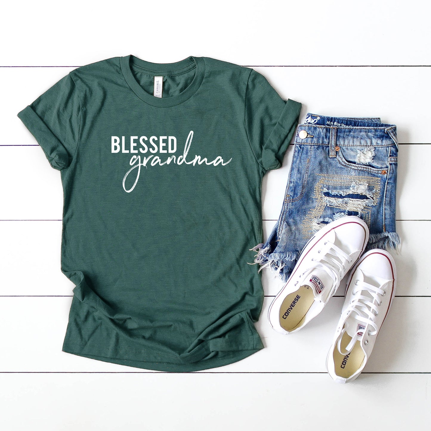 Blessed Grandma | Short Sleeve Crew Neck