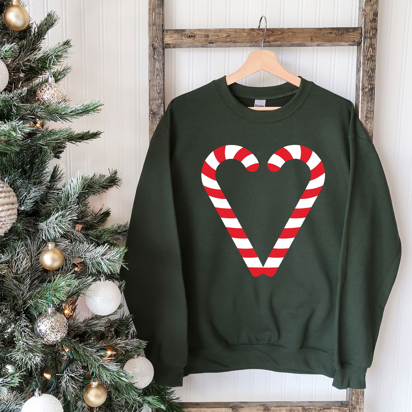 Candy Cane Heart - Sweatshirt