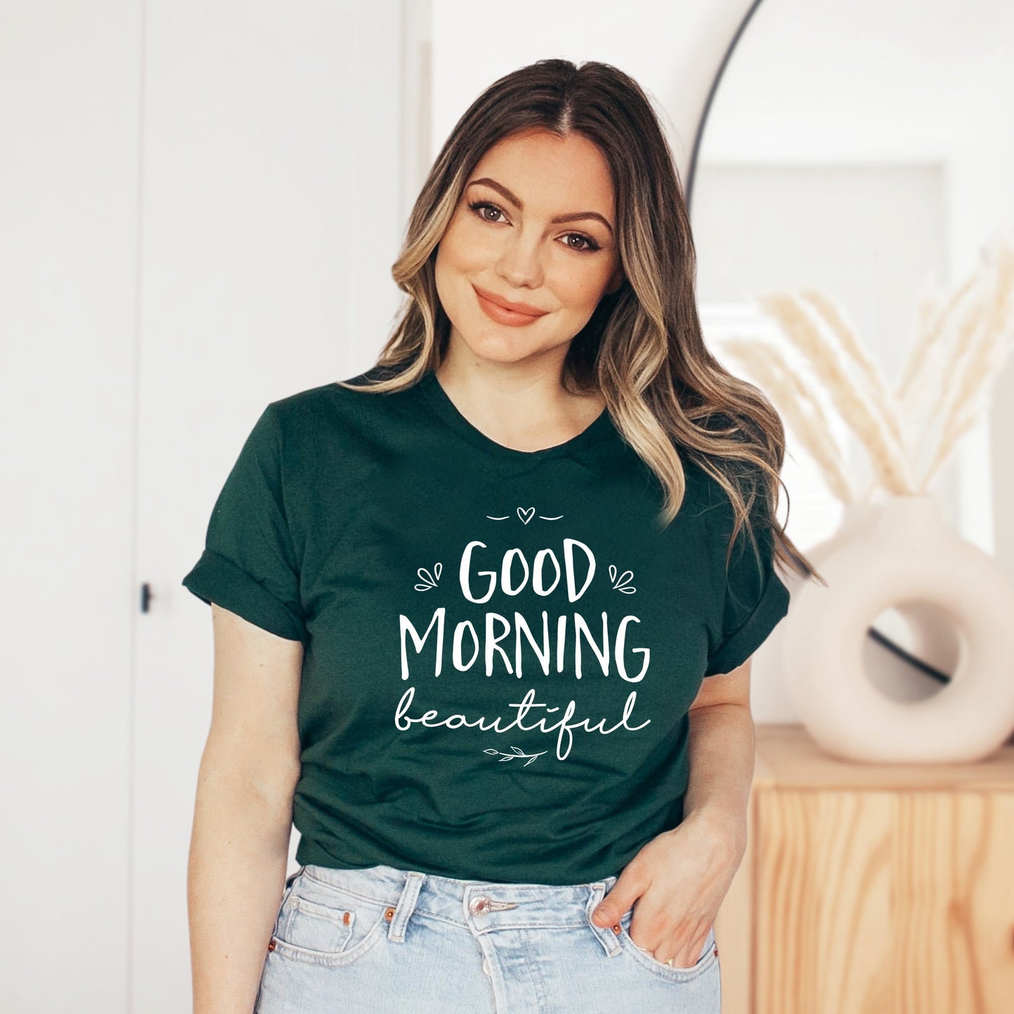 Good Morning Beautiful | Short Sleeve Crew Neck