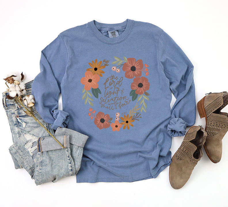 The Lord Is My Light | Garment Dyed Long Sleeve