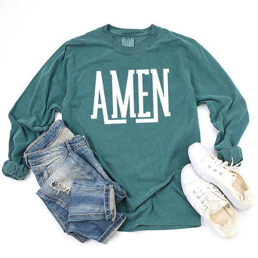 Amen | Garment Dyed Long Sleeve