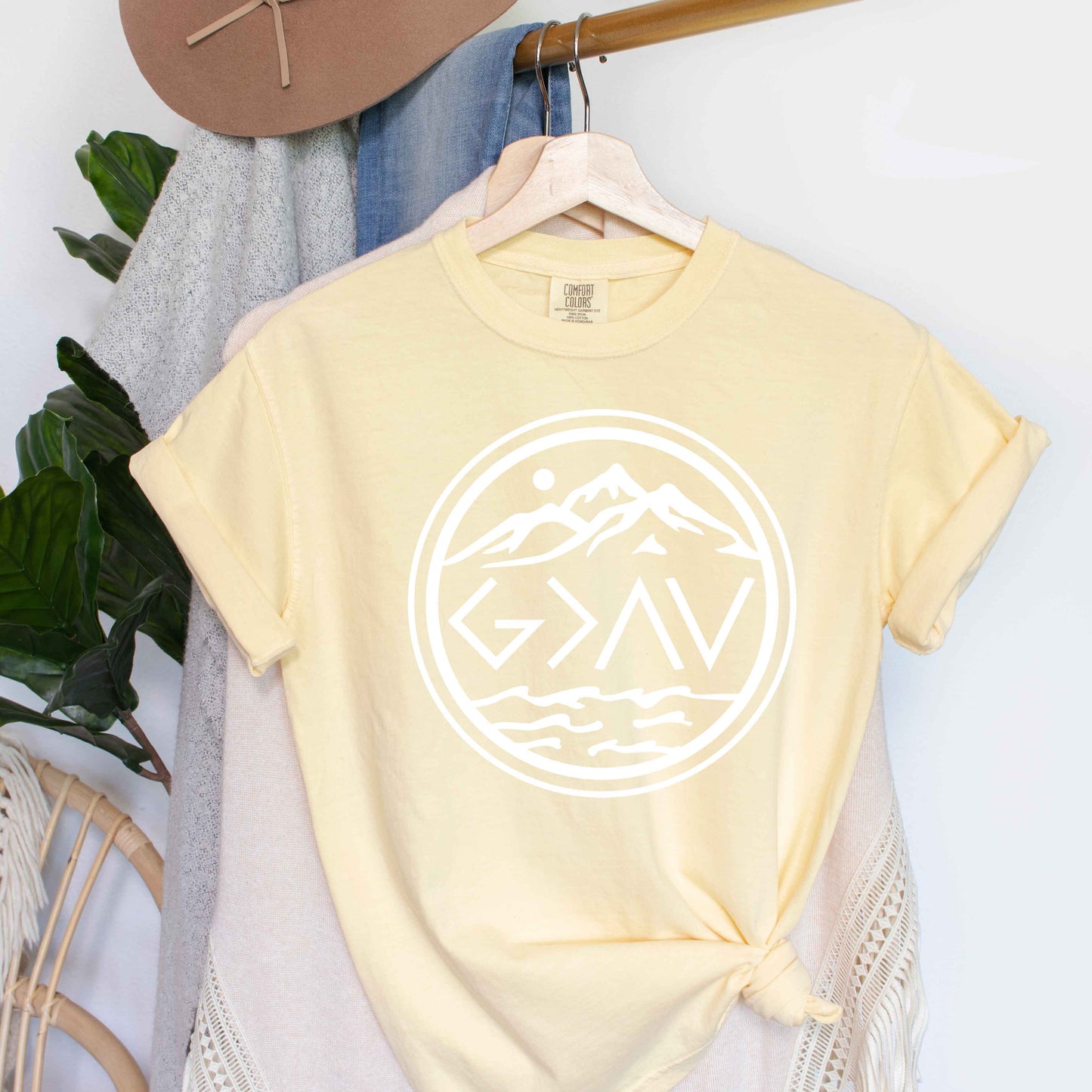 God Is Greater Circle | Garment Dyed Tee