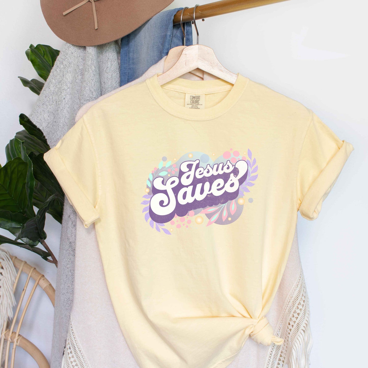 Jesus Saves | Garment Dyed Tee