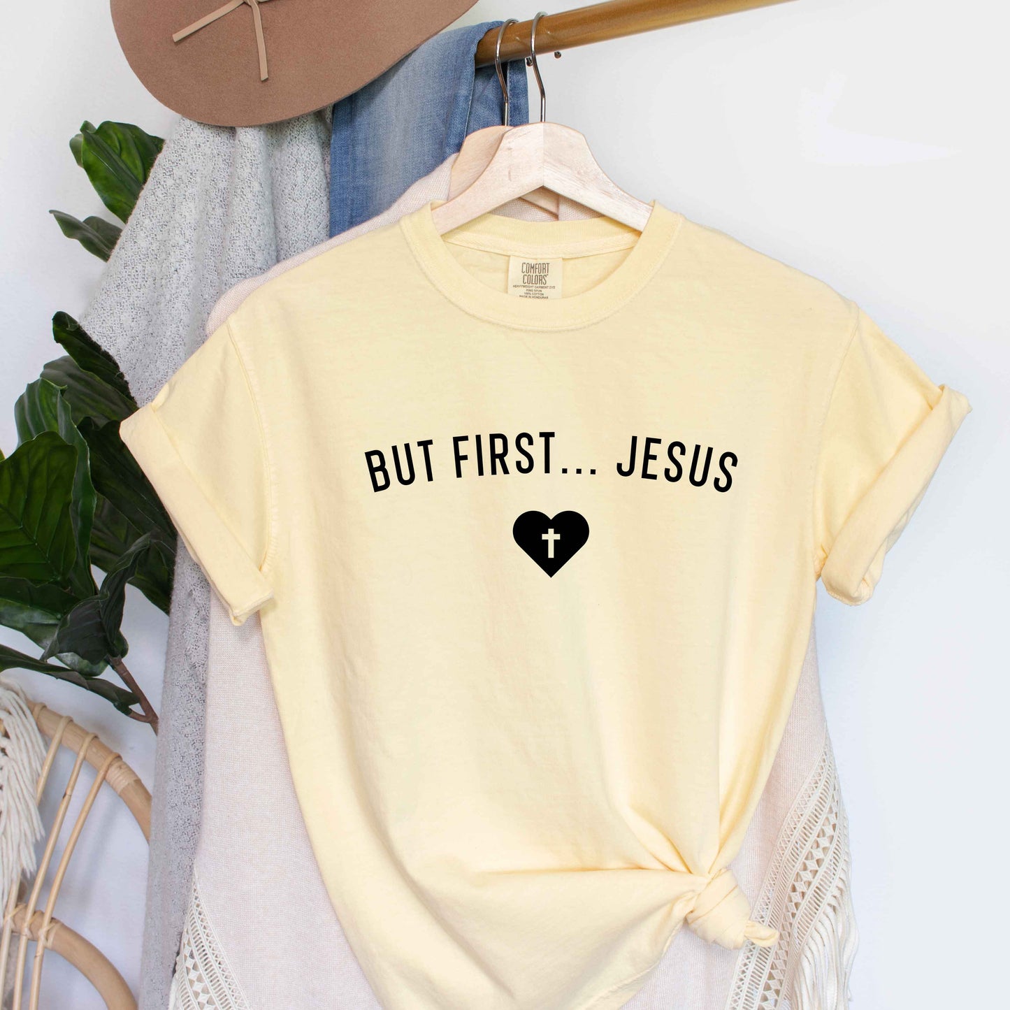 But First Jesus Heart | Garment Dyed Tee