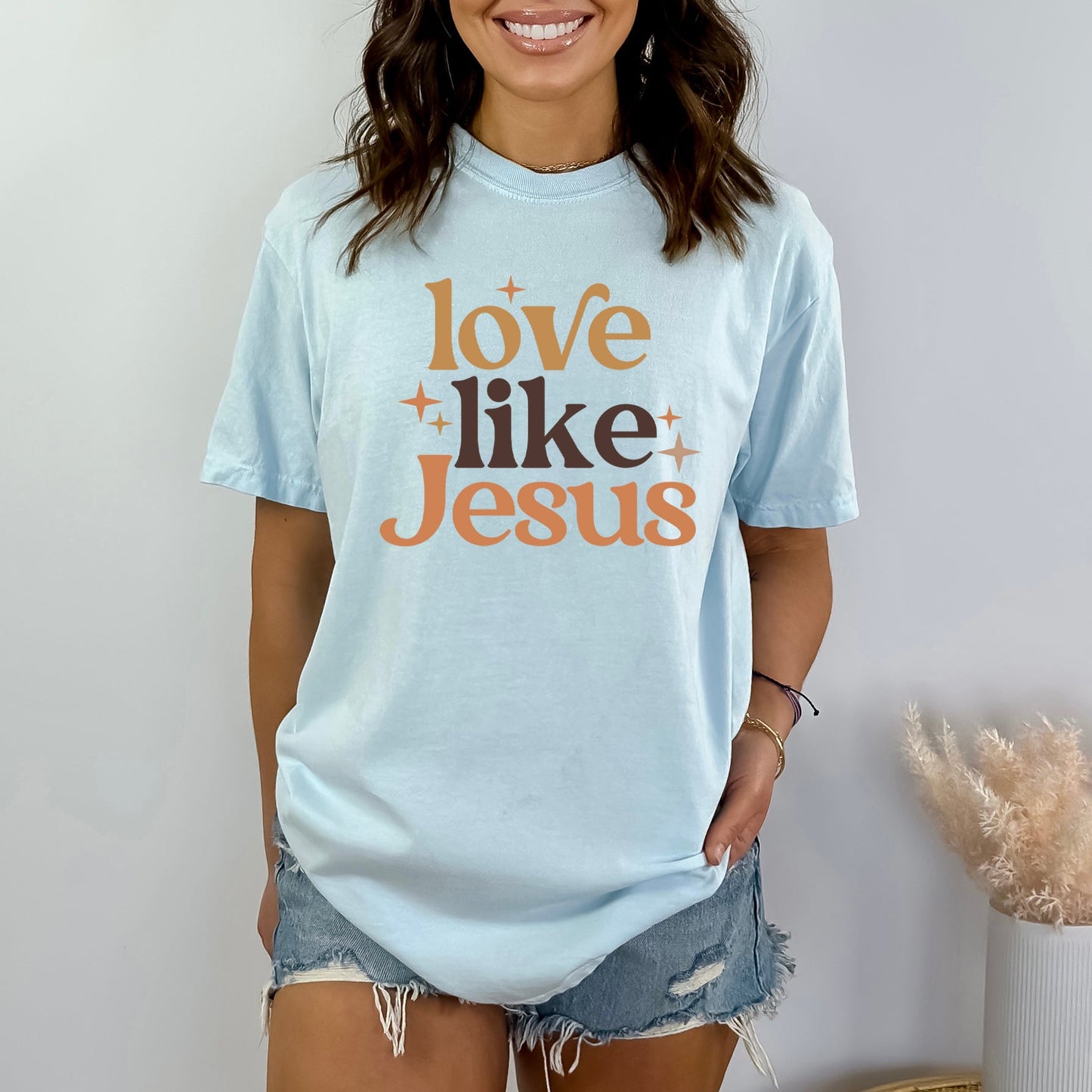 Love Like Jesus Stars | Garment Dyed Tee