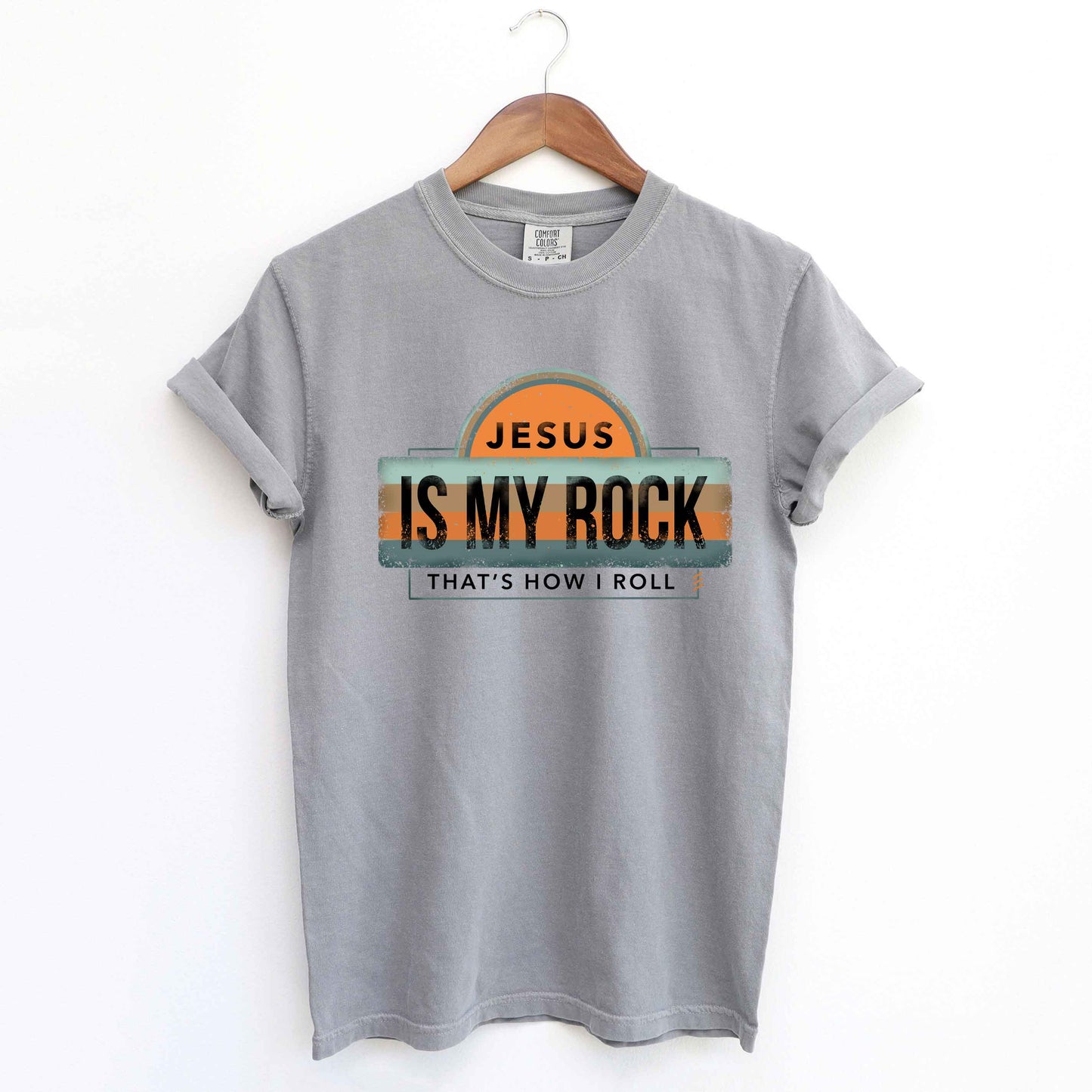 Jesus Is My Rock | Garment Dyed Tee